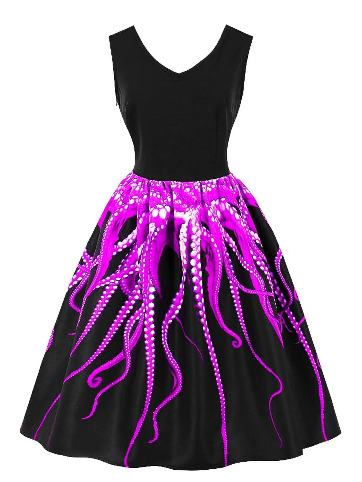 1950s Octopus Pendulum Swing Dress