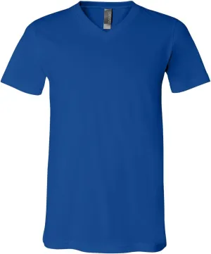 Bella Canvas Men's Comfortable V-Neck Soft Fitted Jersey T-Shirt