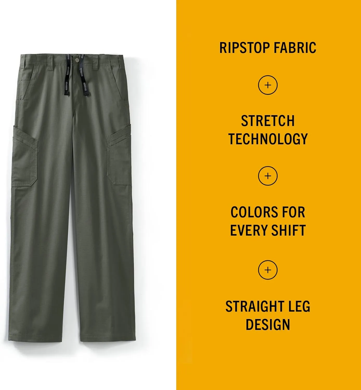 Carhartt Scrubs C55106 Men's Force Modern Fit Twill Straight Leg Pant