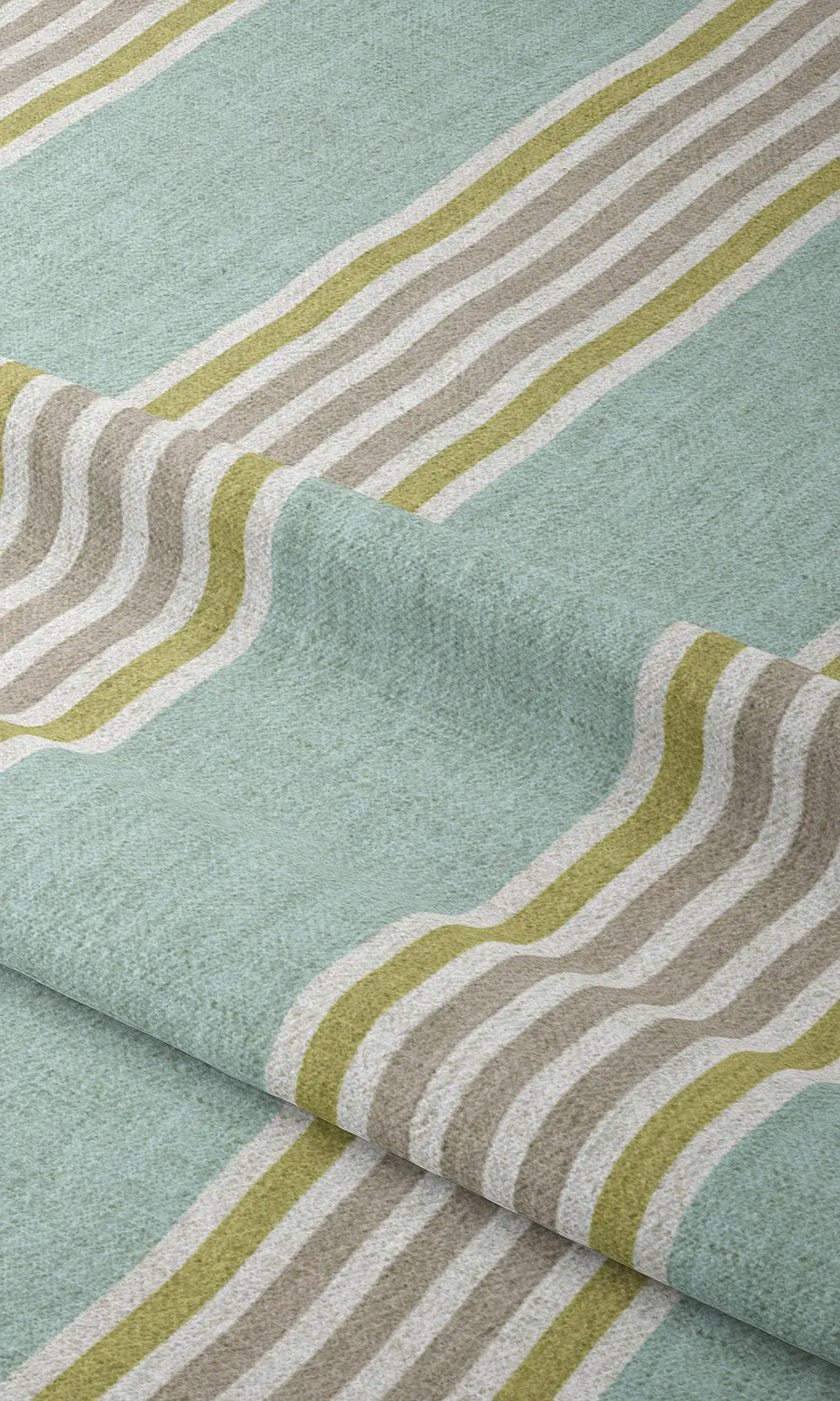 'Country Club' Striped Print Shades (Turquoise Blue/ Green)