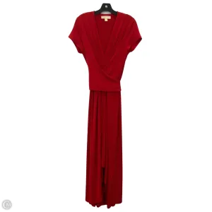 Dress Casual Maxi By Michael By Michael Kors In Red, Size: L
