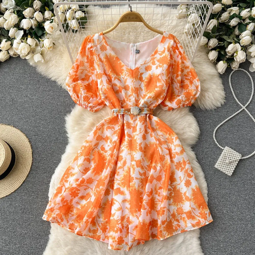 Evelyn Printed Dress