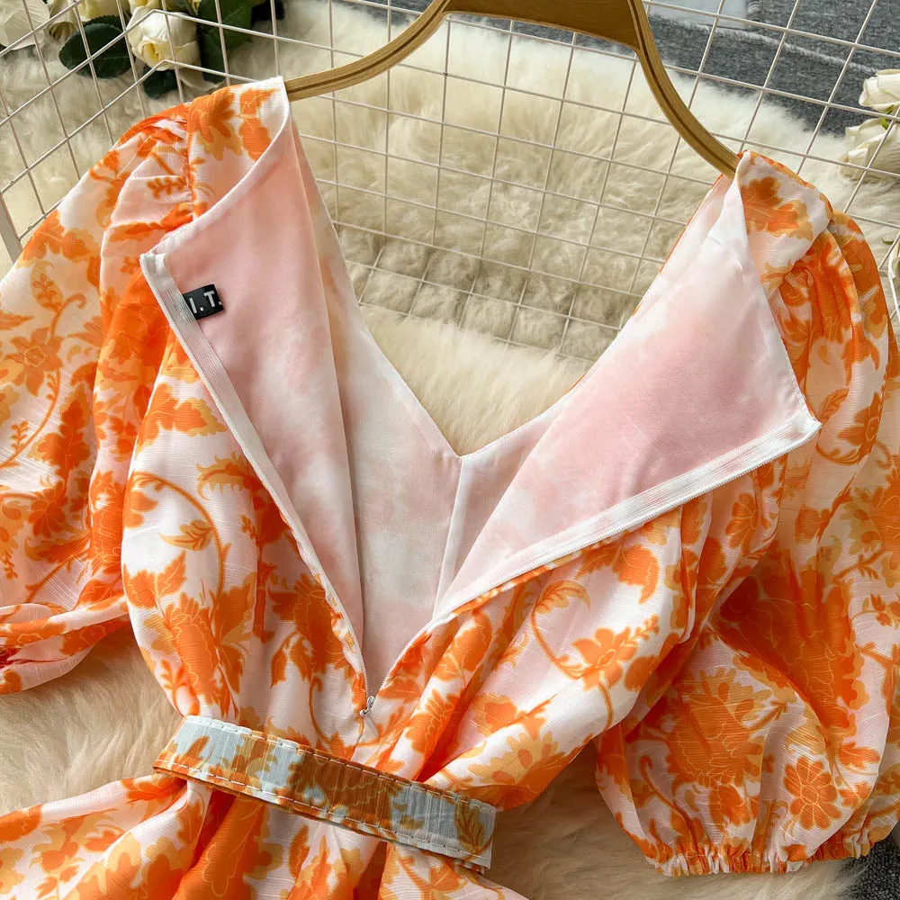 Evelyn Printed Dress