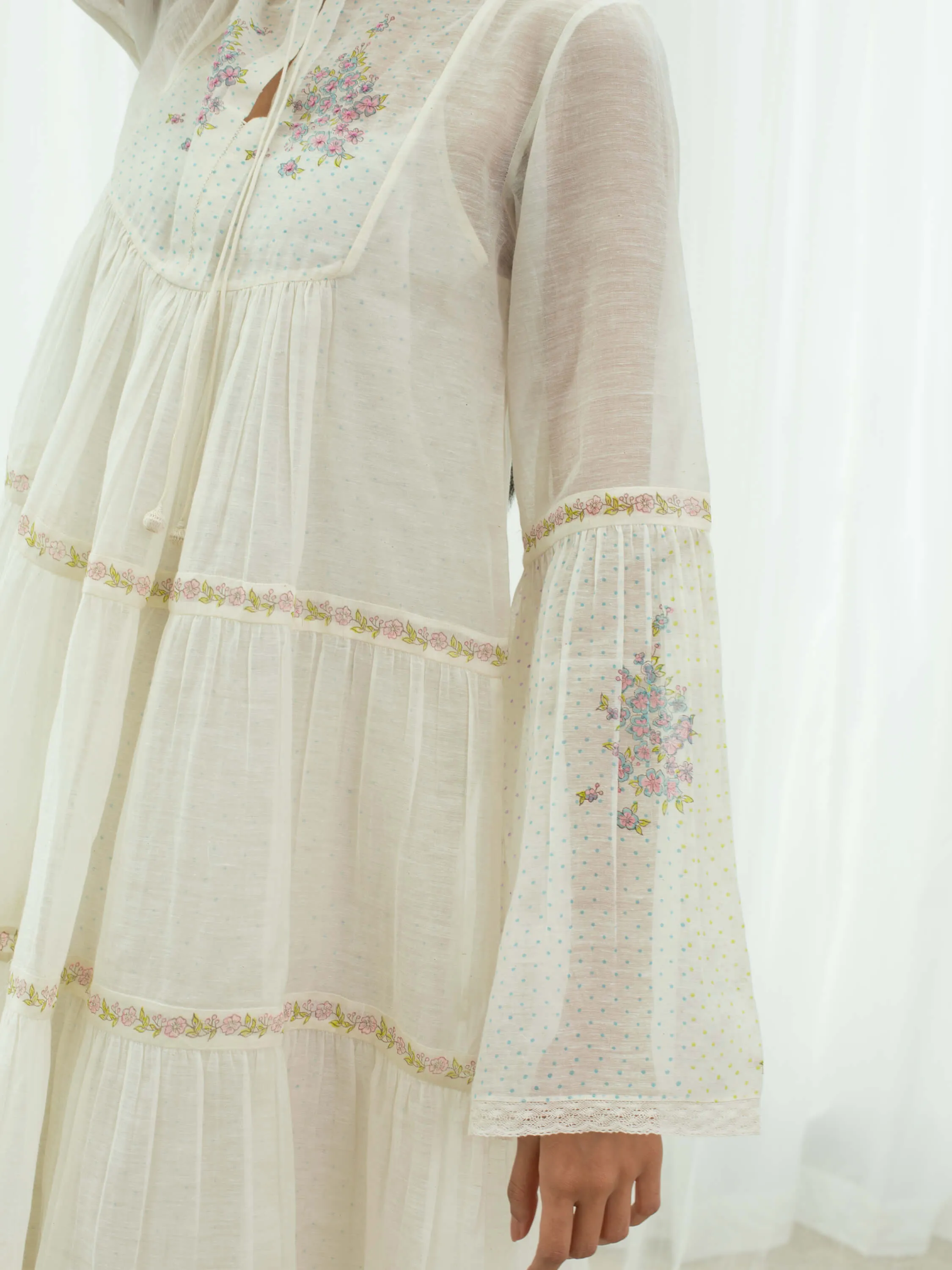 Forest Fern Tier Dress