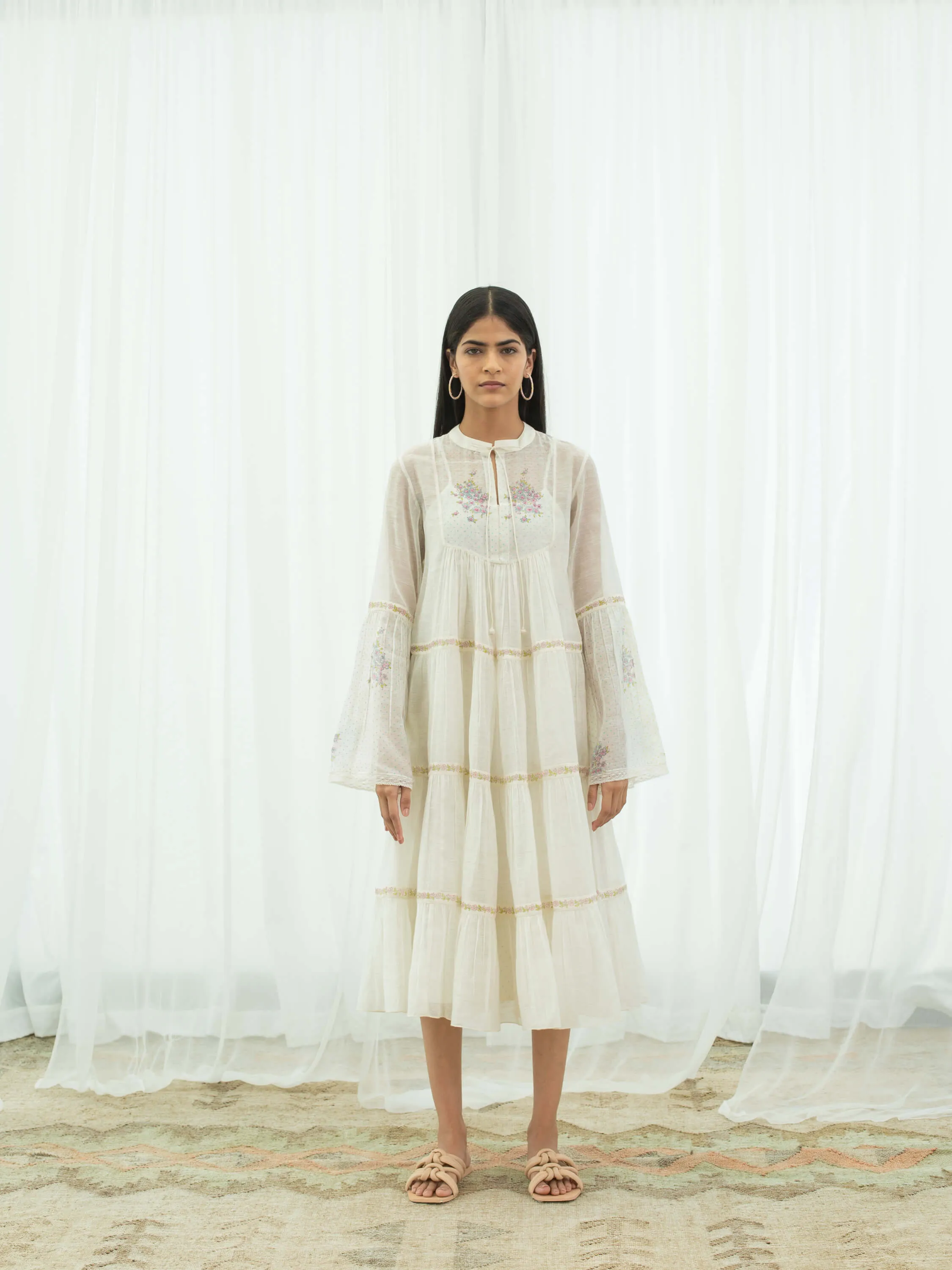 Forest Fern Tier Dress