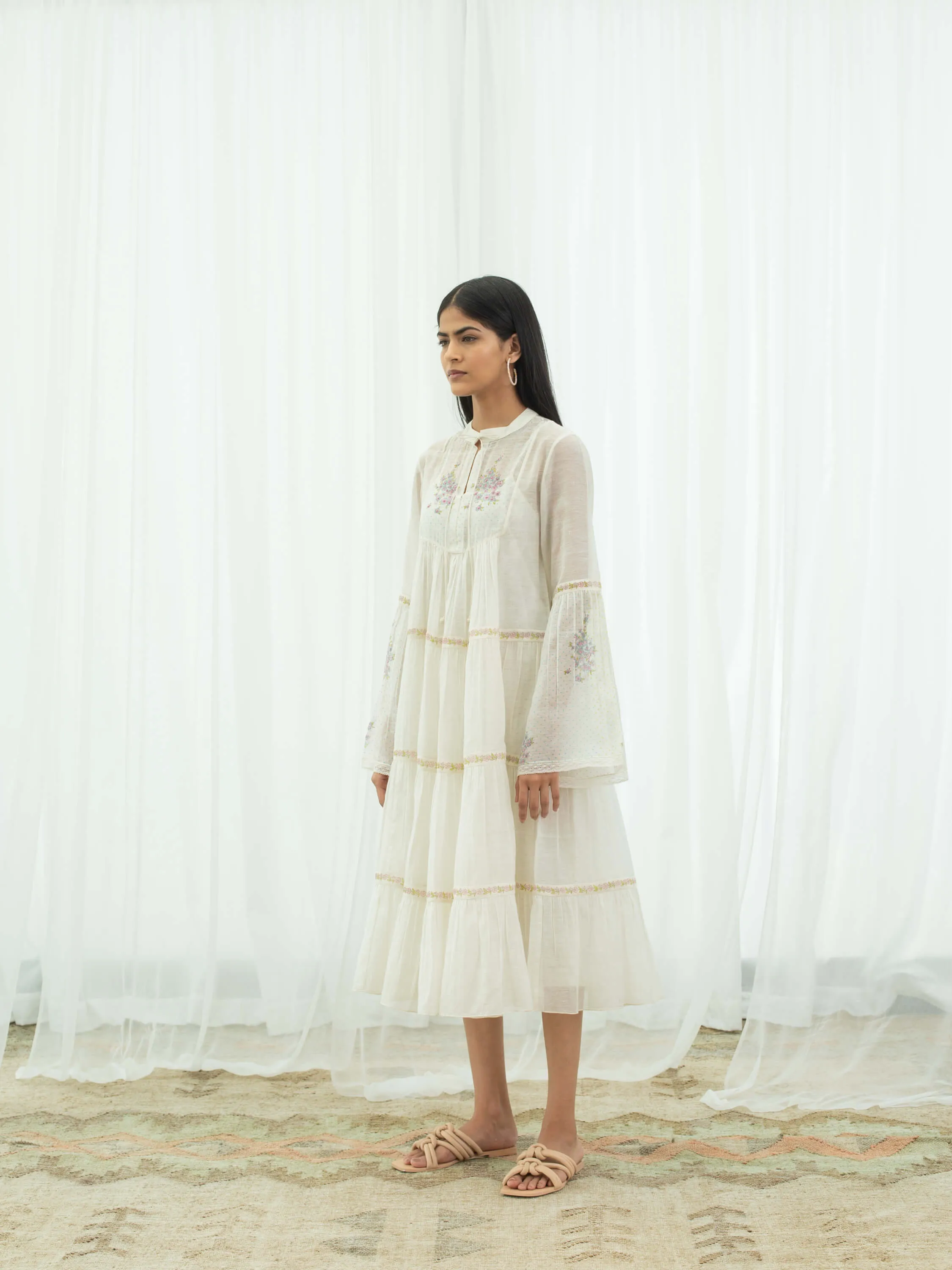 Forest Fern Tier Dress