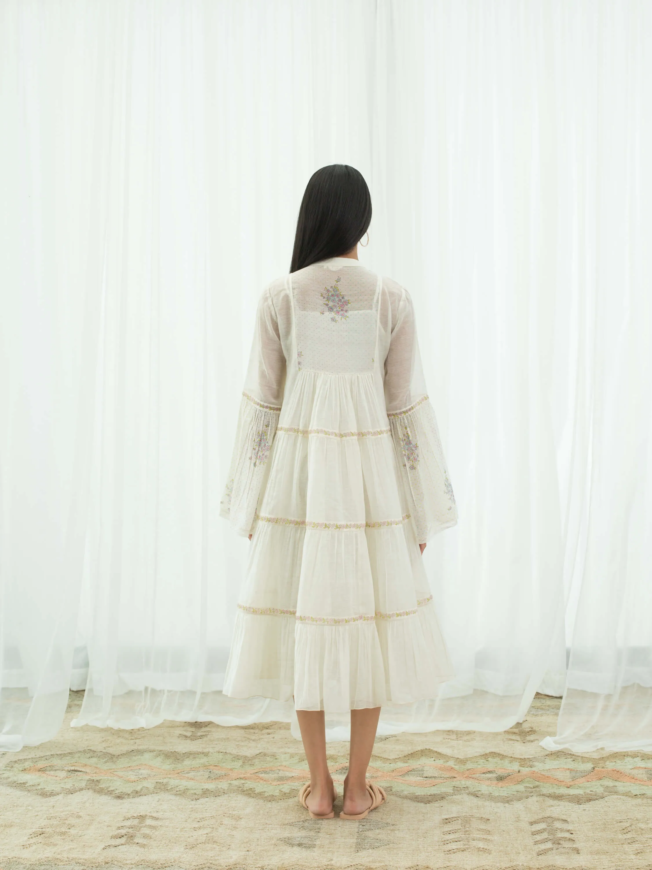 Forest Fern Tier Dress