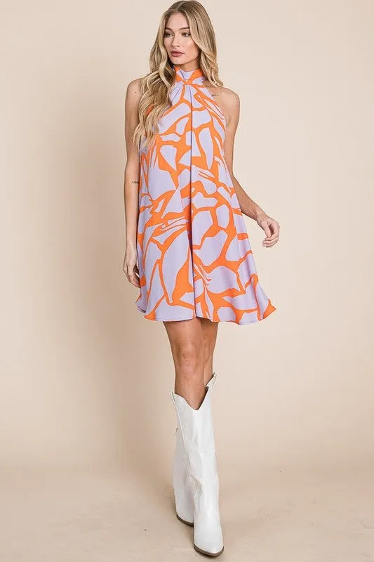 Halter neck short sundress PLUS