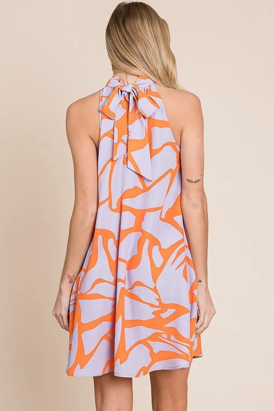 Halter neck short sundress PLUS