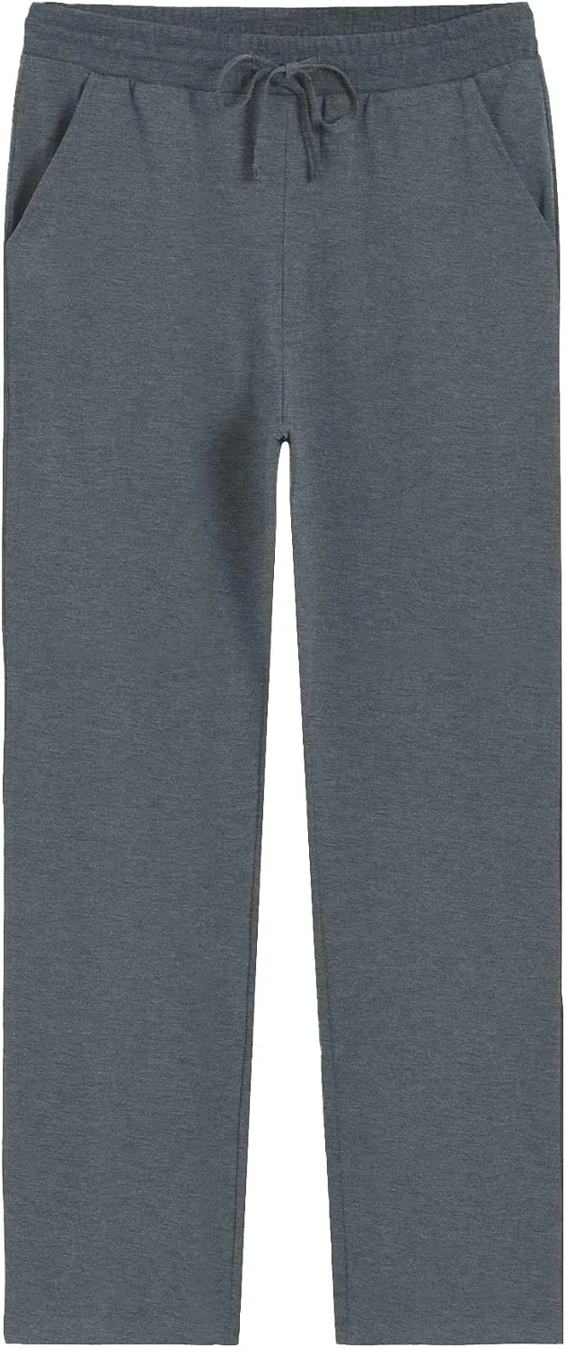 Weintee Men's 34" Inseam Tall Cotton Sweatpants with Pockets