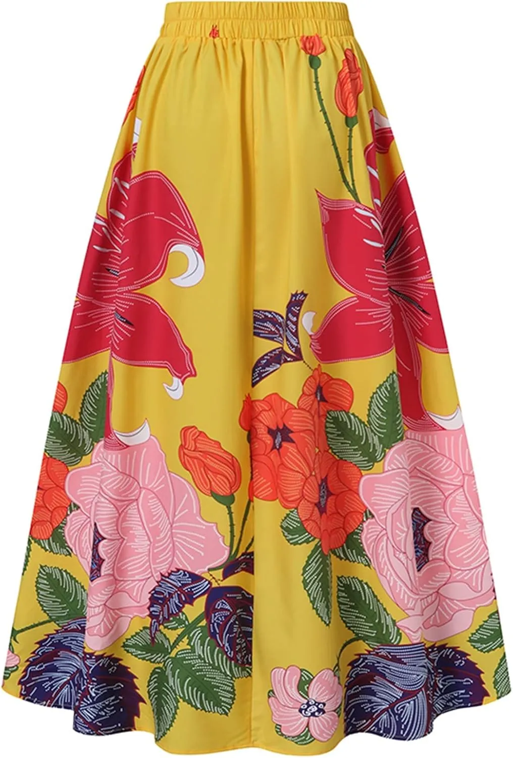 Womens Long Skirt 2025 Summer Casual Trendy Beach Western Skirts Music Festival Outfits Hippie Clothes